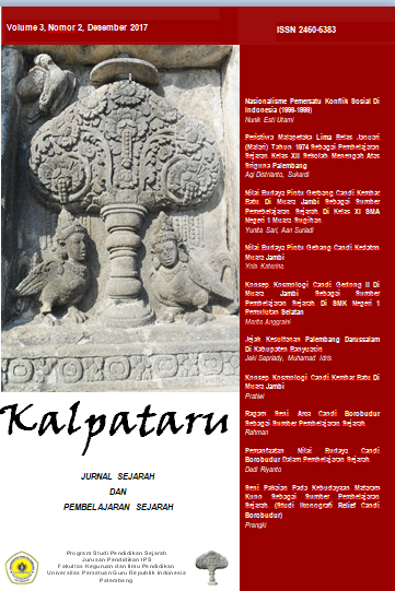 					Lihat Vol 3 No 2 (2017): Kalpataru: Jurnal Sejarah dan Pembelajaran Sejarah
				