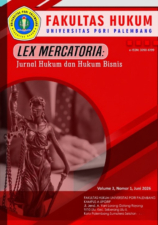 					View Vol. 3 No. 1 (2026): Lex Mercatoria
				